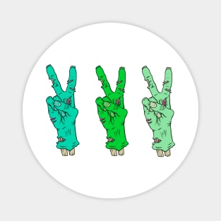 Zombie Peace sign Magnet